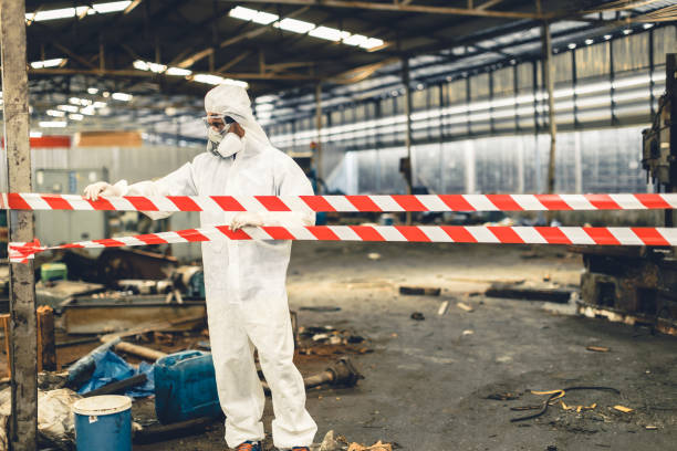 Professional Unattended Death Cleanup technician working in Evansville, IL